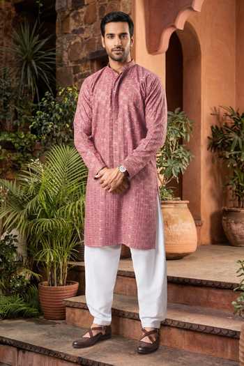 Jhambthreads Embroidered Kurta Set 