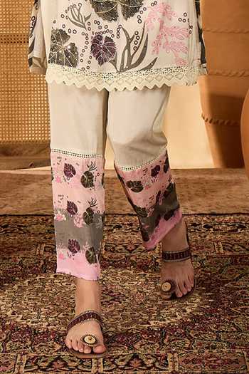 Jhambthreads Off White Pure Cotton Printed Kurta And Pant Set Online at Aza Fashions Jhambthreads_Off White Pure Cotton Printed Kurta And Pant Set _Online_at_Aza_Fashions