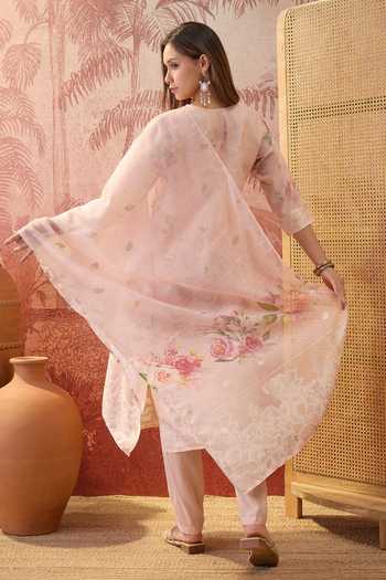 Jhambthreads Floral Print Kurta & Pant Set 
