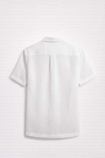 Buy House Of Three White Cotton Hawaiian Handloom Shirt Online at Aza Fashions Buy_House Of Three_White Cotton Hawaiian Handloom Shirt _Online_at_Aza_Fashions