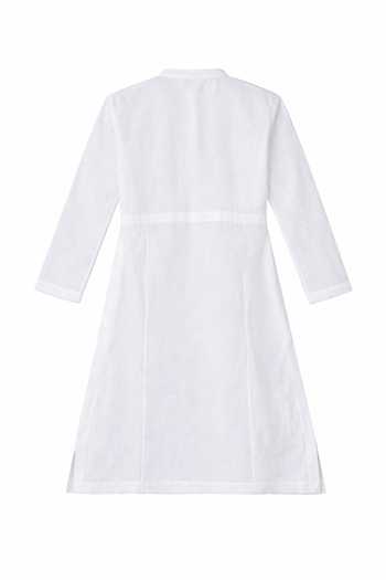 House Of Three White Cotton Mulmul Arsalan Kurta Online at Aza Fashions House Of Three_White Cotton Mulmul Arsalan Kurta _Online_at_Aza_Fashions