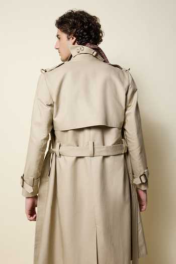 House Of Three The Indian Linen Trench Coat 