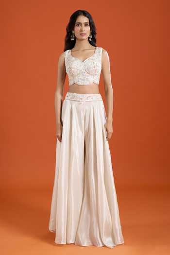 Buy Samyukta Singhania Blue Viscose Shawl , Sweetheart Contrast Cape Sharara Set Online at Aza Fashions Buy_Samyukta Singhania_Blue Viscose Shawl , Sweetheart Contrast Cape Sharara Set _Online_at_Aza_Fashions