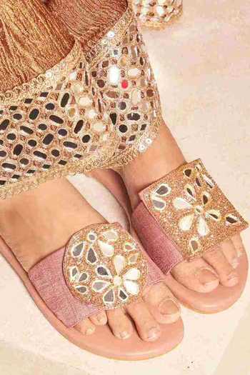 Tiesta Blush Mirror Bloom Flats 