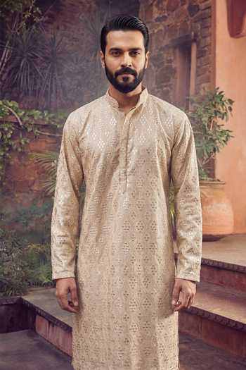 Jhambthreads Embroidered Kurta & Pyjama Set 