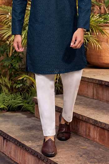Buy Jhambthreads Green Cotton, Silk Embroidery, Sequins Kurta And Pant Set Online at Aza Fashions Buy_Jhambthreads_Green Cotton, Silk Embroidery, Sequins Kurta And Pant Set _Online_at_Aza_Fashions