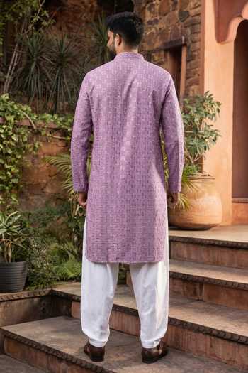 Jhambthreads Embroidered Kurta & Pyjama Set 