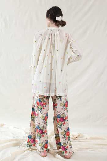 Dhaari Handwoven Cotton Silk Top & Slip Set 