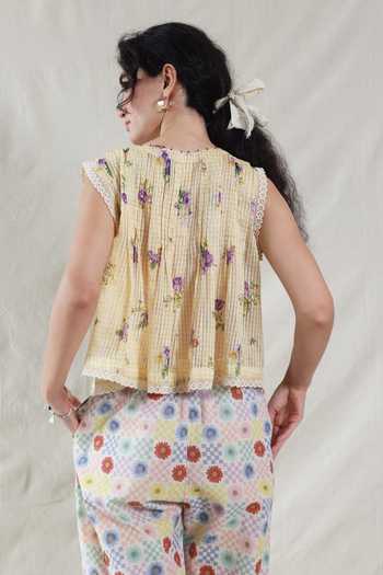 Dhaari Handwoven Cotton Silk Top & Slip Set 