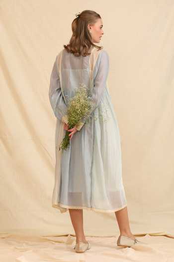 Dhaari Handwoven Cotton Silk Dress & Slip Set 