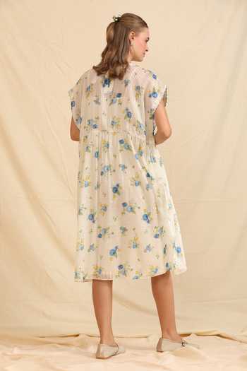 Dhaari Handwoven Cotton Silk Dress & Slip Set 