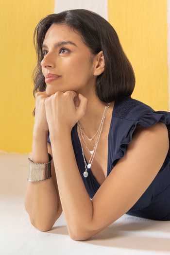 Shop_Zazu_White Cotton Satin V-neck Colorblock Midi Dress _Online_at_Aza_Fashions