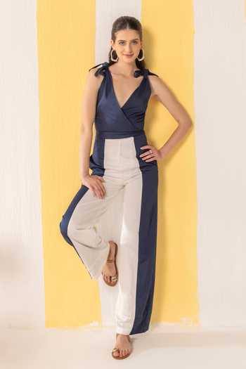 Buy_Zazu_White Colorblock Jumpsuit _Online_at_Aza_Fashions