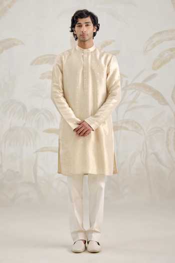Shyam Narayan Prasad Banarasi Silk Kurta & Pant Set 