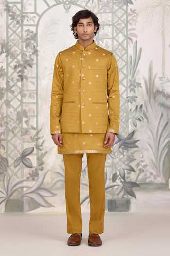 Shyam Narayan Prasad Brocade Silk Kurta Set 