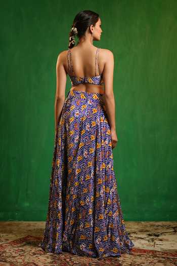 Ahi Clothing Patola Print Cape Lehenga Set 
