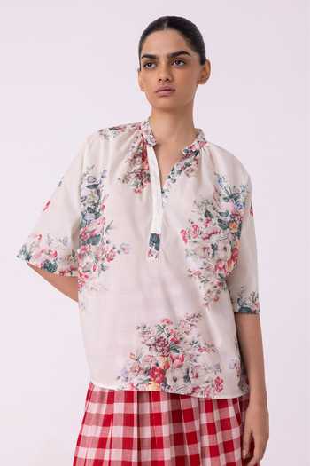 The Summer House Meg Floral Printed Top