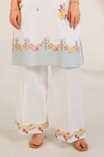 Shop_Moh India_Pink Linen Collared Still Summer Kurta Set _Online_at_Aza_Fashions