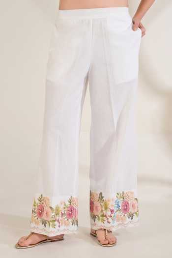 Shop_Moh India_Pink Linen V-neck Summer Love Overlay Co-ord Set _Online_at_Aza_Fashions
