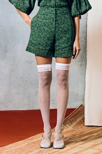 Pooja Rajgarhia Gupta_Green Georgette Elba Floral Embroidered Shorts _Online_at_Aza_Fashions