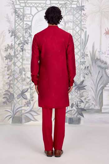 Shyam Narayan Prasad Cotton Silk Kurta & Pant Set 