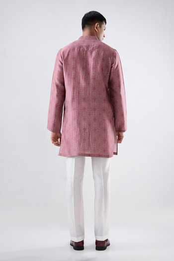 Raw & Rustic By Niti Bothra Bandhani Short Kurta 