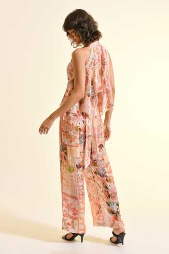 Bhanuni By Jyoti Plum Paradise Lilou Print Top 