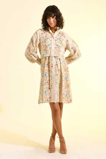Bhanuni By Jyoti Madonna Printed Shirt Dress 