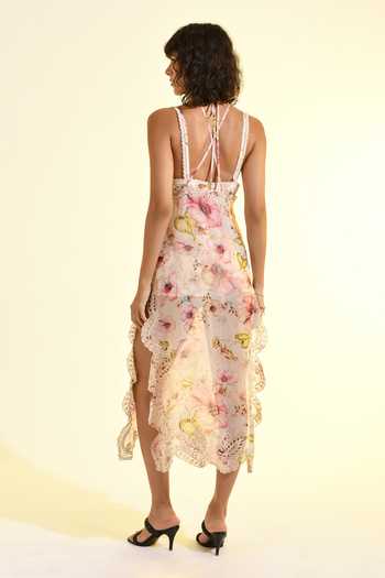 Bhanuni By Jyoti Aether Printed Slit Dress 