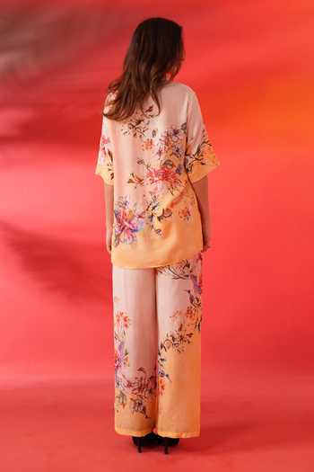 Bhanuni By Jyoti Tinted Floral Print Shirt 
