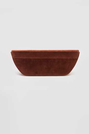 Perona Daisy Fold-Over Velvet Flap Clutch 
