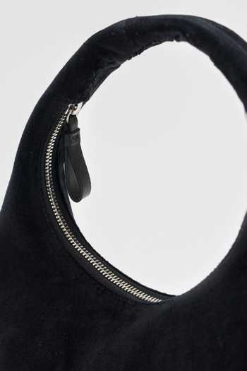 Shop_Perona_Black Kathy Velvet Shoulder Bag _Online_at_Aza_Fashions