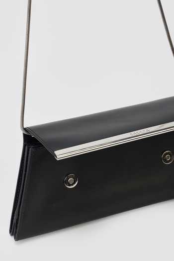 Perona_Black Cecelia Clutch Bag _at_Aza_Fashions
