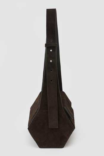 Perona_Brown Yuna Hexagonal Shoulder Bag _Online_at_Aza_Fashions