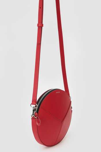 Buy_Perona_Red Cho Crossbody Circular Bag _Online_at_Aza_Fashions
