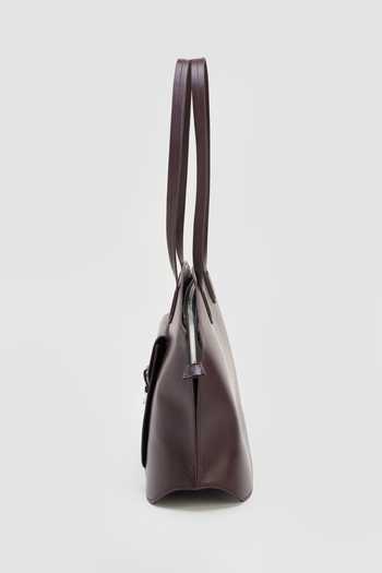 Perona_Burgundy Vonda Tote Bag _Online_at_Aza_Fashions