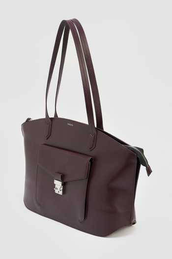 Buy_Perona_Burgundy Vonda Tote Bag _Online_at_Aza_Fashions