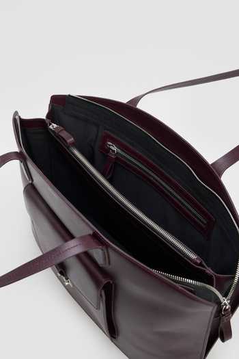 Perona_Burgundy Vonda Tote Bag _at_Aza_Fashions