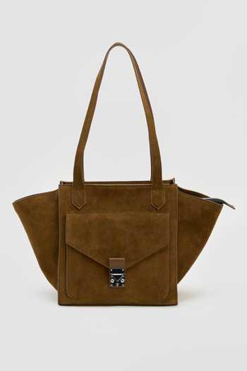 Perona_Brown Delfina Mini Tote Bag _Online_at_Aza_Fashions