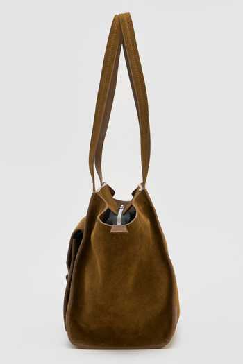 Buy_Perona_Brown Delfina Mini Tote Bag _Online_at_Aza_Fashions
