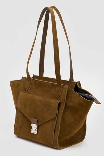 Shop_Perona_Brown Delfina Mini Tote Bag _Online_at_Aza_Fashions