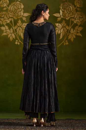 Almaari By Pooja Patel Rochita Handmade Tussar & Pure Silk Anarkali Set 