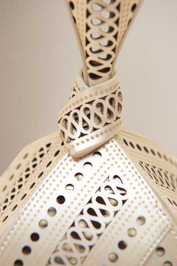Buy_Ampm_Ivory Egret Laser Cut Bag _Online_at_Aza_Fashions