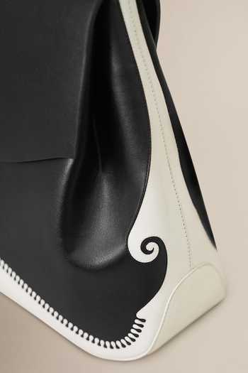 Ampm_Black Isola Color Block Bag _at_Aza_Fashions