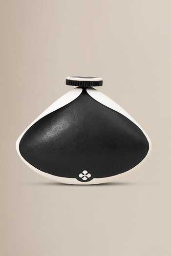 Buy_Ampm_Black Runa Sculpted Clutch _Online_at_Aza_Fashions
