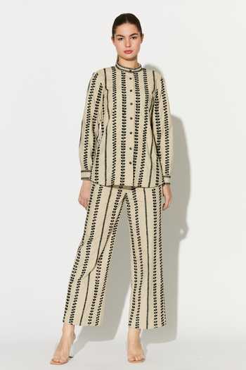 Koai Embroidered Poplin Cotton Pant 
