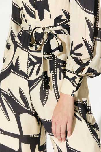 Koai_Black Abstract Print Jumpsuit _Online_at_Aza_Fashions