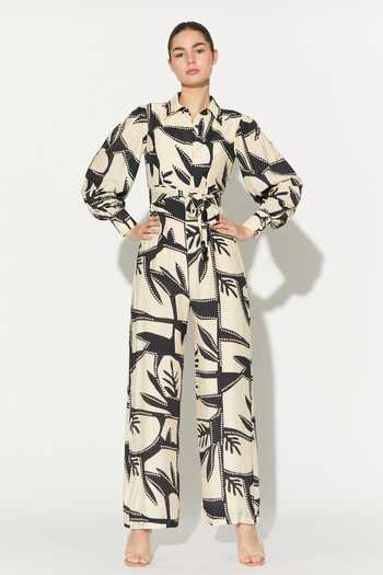 Shop_Koai_Black Abstract Print Jumpsuit _Online_at_Aza_Fashions