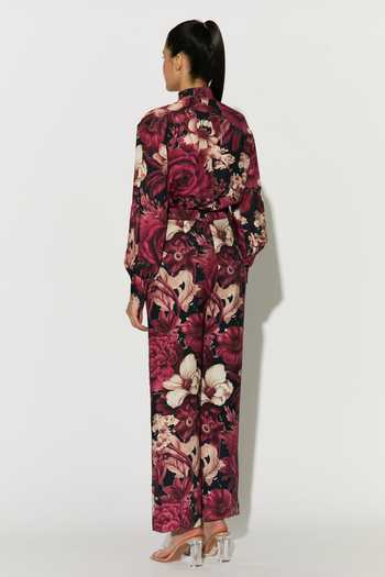 Koai Floral Print Muslin Cotton Silk Pant 