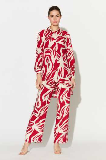 Buy_Koai_White Silk, Cotton, Muslin Collared, Button-down Neck Printed Shirt _Online_at_Aza_Fashions